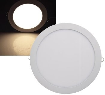 LED Licht-Panel "QCP-30R", Ø 30cm - 230V, 24W, 2151 Lumen, 2900K / warmweiß