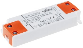 LED-Trafo "CT-SL20" SlimLine 0,5-20W - Ein 180-264V, Aus 12V= Konstantspannung