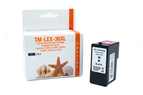 LEX36XL Refill Tinte black Lexmark / 18C2170E / 23ml