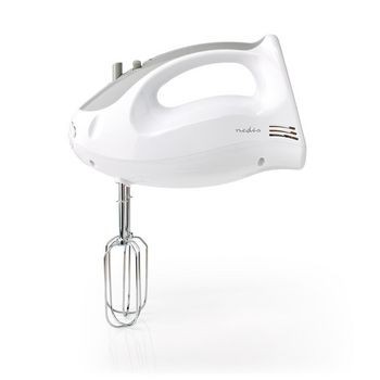 Handmixer | 200 W | 5 Geschindigkeitsstufen | Turbofunktion | 2 Knethaken / 2 Schlägel | Grau / Weis