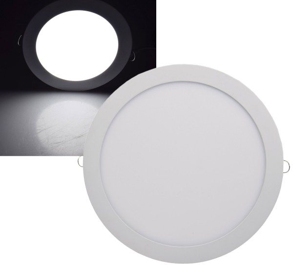 LED Licht-Panel "QCP-30R", Ø 30cm / 230V, 24W, 2160 Lumen,4200K /neutralweiß