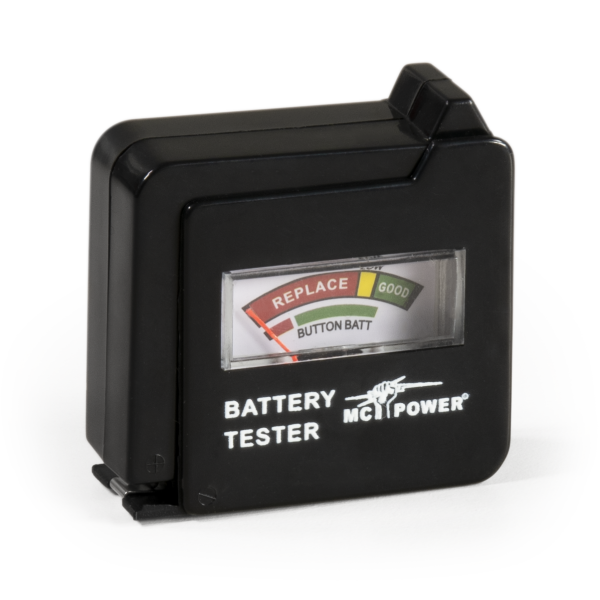 Batterietester McPower ''EL-BT 6'' für AAA, AA, C, D, 9 V Batterien