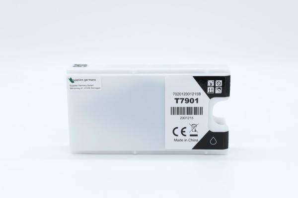 C13T79014010, Tintenpatrone schwarz, Epson kompatibel - 50ml