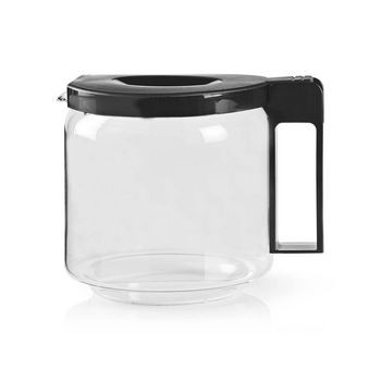 Glaskaffeekanne | Kompatibel mit: Moccamaster CD / GCS / KBG / Excellent 10SN | 1.25 l | Schwarz