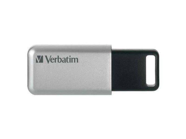 Verbatim Secure Pro USB 3.0 Stick 64GB Silber AES Retail Blister 98666