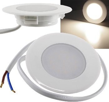 LED-Einbauleuchte "EBL-HV65w", weiß - 2 Watt, 230V, 4200K, 237Lm, neutralweiß