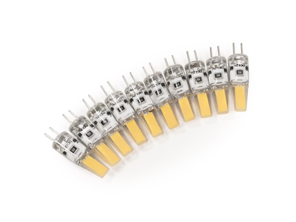 LED-Stiftsockellampe McShine ''Silicia COB'', G4, 1,5W, 200lm, warmweiß, 10er-Pack