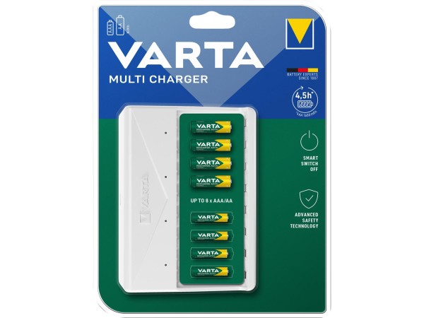 Multi-Ladegerät VARTA, für AA/ AAA Batterien, NiMH Akku