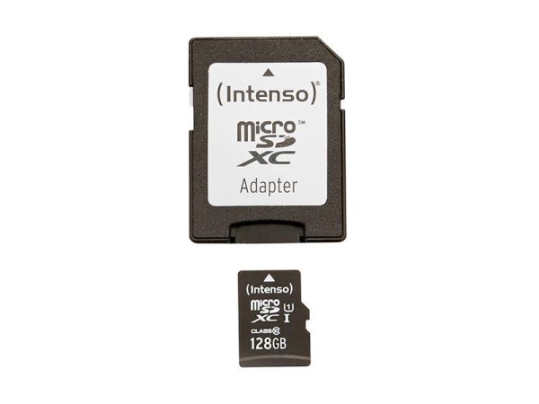 MicroSDXC 128GB Intenso Premium CL10 UHS-I +Adapter Blister