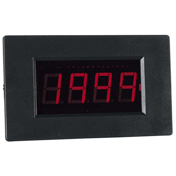 LED Voltmeter-Einbaumodul PeakTech ''LDP-235'', LCD-Anzeige, Hintergrundbeleuchtung, Rot