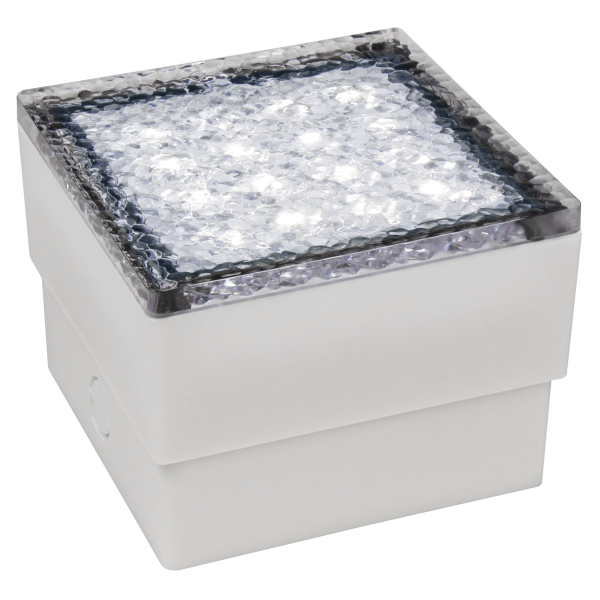 LED-Bodenleuchte McShine ''Pflasterstein'' 10x10x7cm, 80lm, IP65, neutralweiß,230V, 1.5W