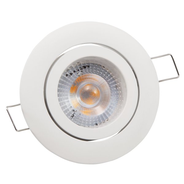 LED-Einbauleuchte McShine ''Eco-50'' 5W, 400lm, 3000K, weißes Gehäuse