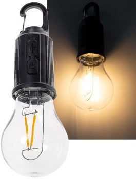 LED Glühlampe mit Akku "CT-KL3", dimmbar