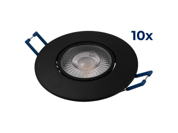 LED-Einbauleuchte McShine ''EL-313'' 4,5W, 450Lumen, 3000K, warmweiß, 10er-Pack