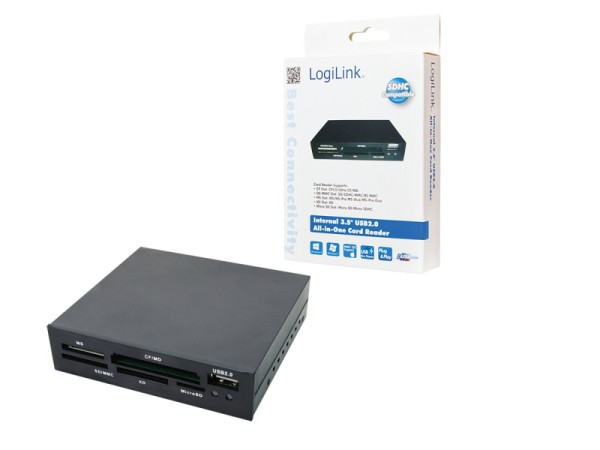 LogiLink Cardreader 3,5? USB 2.0 All-in-1+USB CR0012