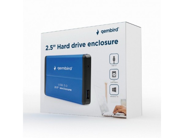 Gembird USB 3.0 2.5 Festplatten Gehäuse EE2-U3S-2-B