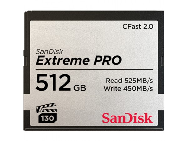 Sandisk CFAST 512GB 2.0 EXTREME Pro 525MB/s SDCFSP-512G-G46D