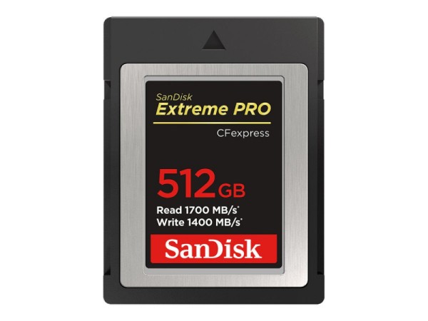 SanDisk CF Express Extreme PRO 512GB R1700MB/W1400MB SDCFE-512G-GN4NN