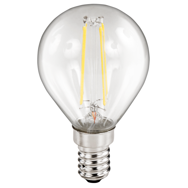 LED Filament Tropfenlampe McShine ''Filed'', E14, 2W, 260 lm, warmweiß, klar