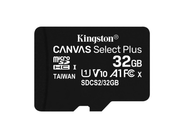 Kingston MicroSDHC 32GB +Adapter Canvas Select Plus SDCS2/32GB