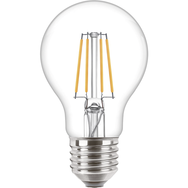 LED Filament-Glühlampe Philips ''CorePro'', E27, 4,3W, 2700K, 470lm, 230V, klar