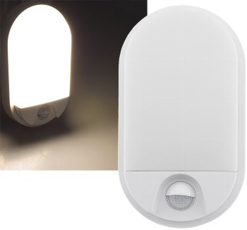 LED Wandleuchte "NIAS" IP54, 3000K - 10W, 980lm, 140° Bewegungsmelder