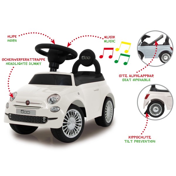 Rutscher Fiat 500 weiss