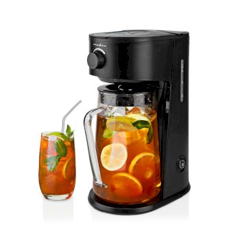 Eiskaffee & Eistee Zubereiter | Filter Kaffee | 2.5 l | 6 Tassen | Schwarz