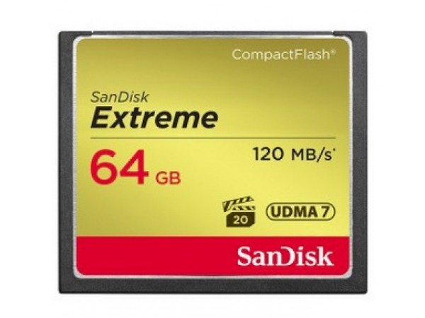 SanDisk CompactFlash Card Extreme 64GB SDCFXSB-064G-G46